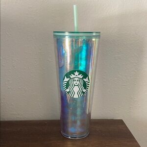 Starbucks Holographic Tumbler with Mint Straw